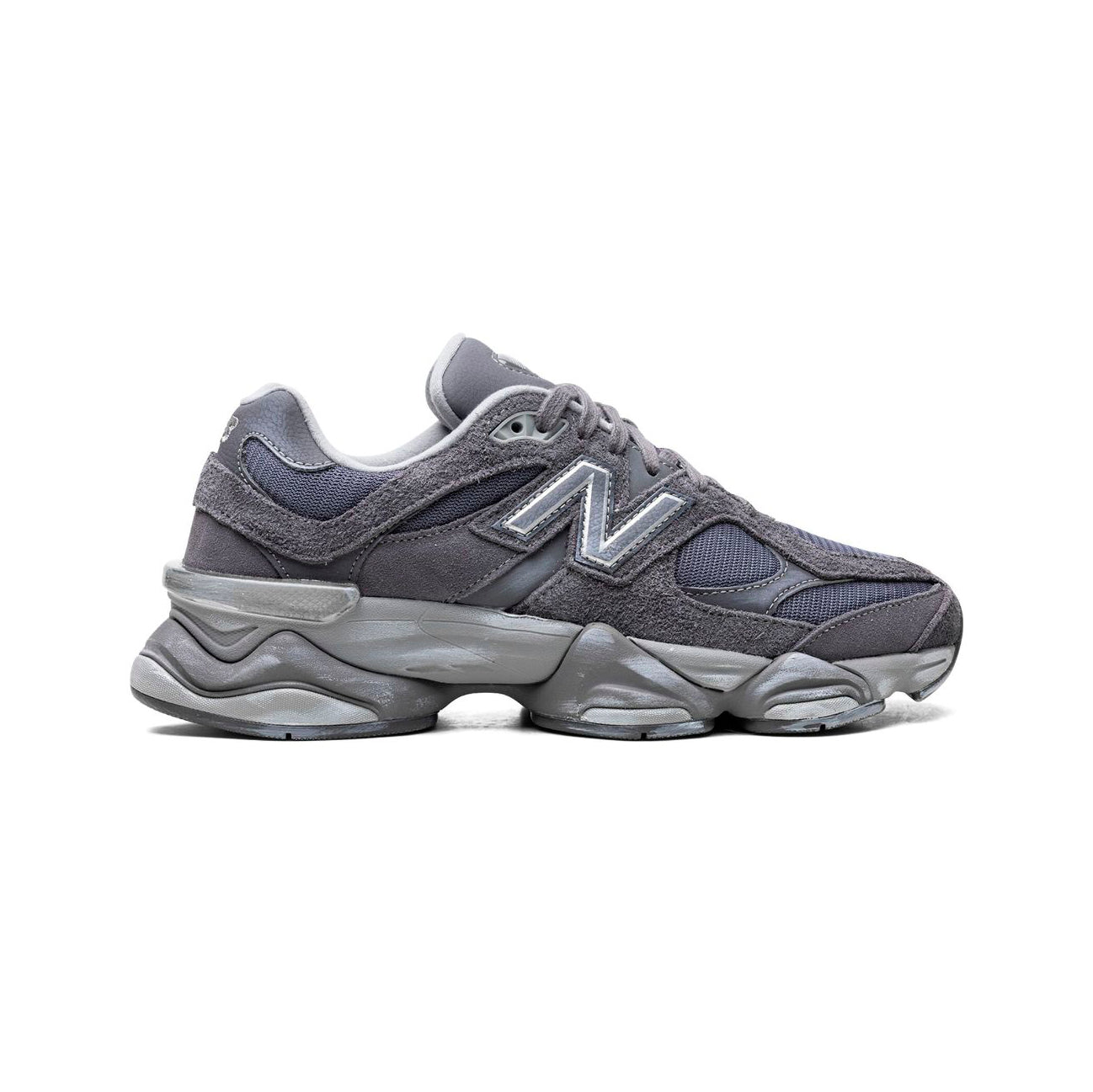 New Balance 9060 Scarpe Uomo Grigie in Pelle Scamosciata Stile Retro