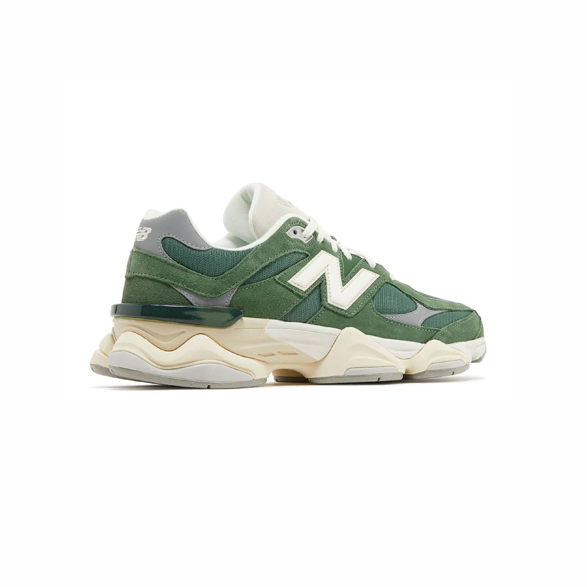 New Balance 9060 Scarpe Uomo Verde Nori in Pelle Scamosciata Casual
